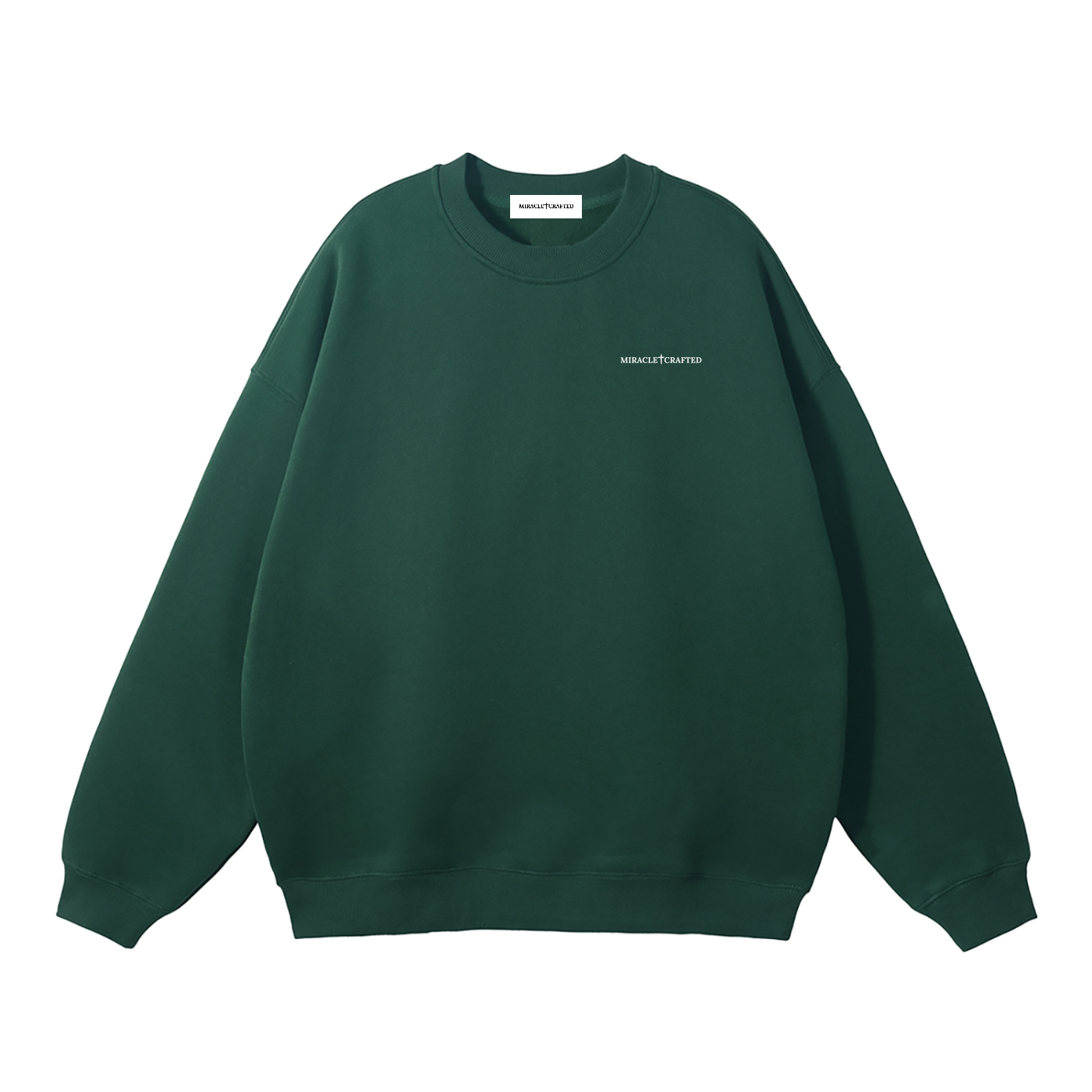 "Crafted Cross" Signature Fleece Crewneck — Dark