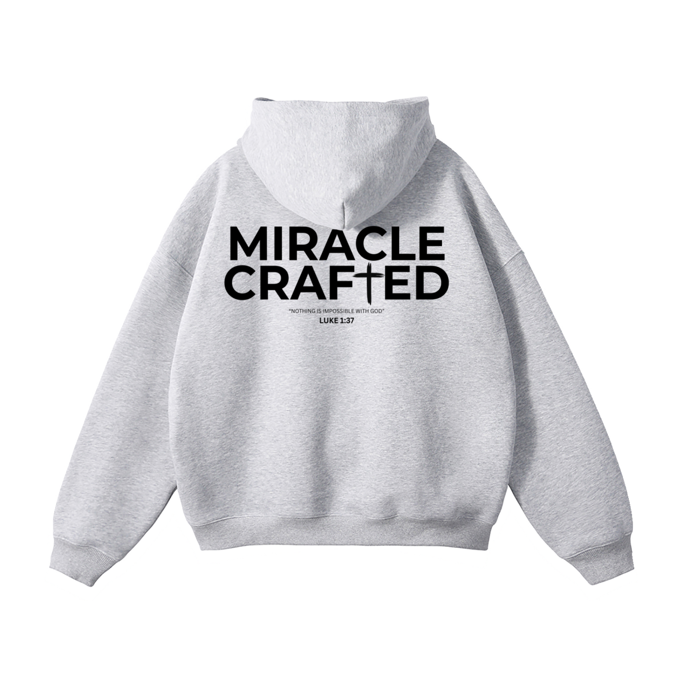 "Crafted Cross" Signature Fleece Hoodie — Light