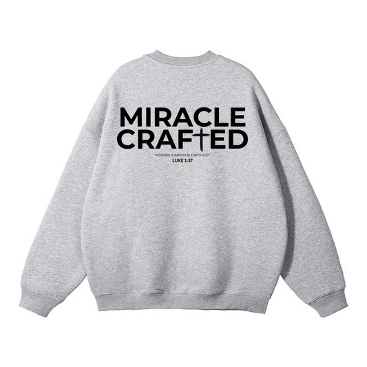 "Crafted Cross" Signature Fleece Crewneck — Light
