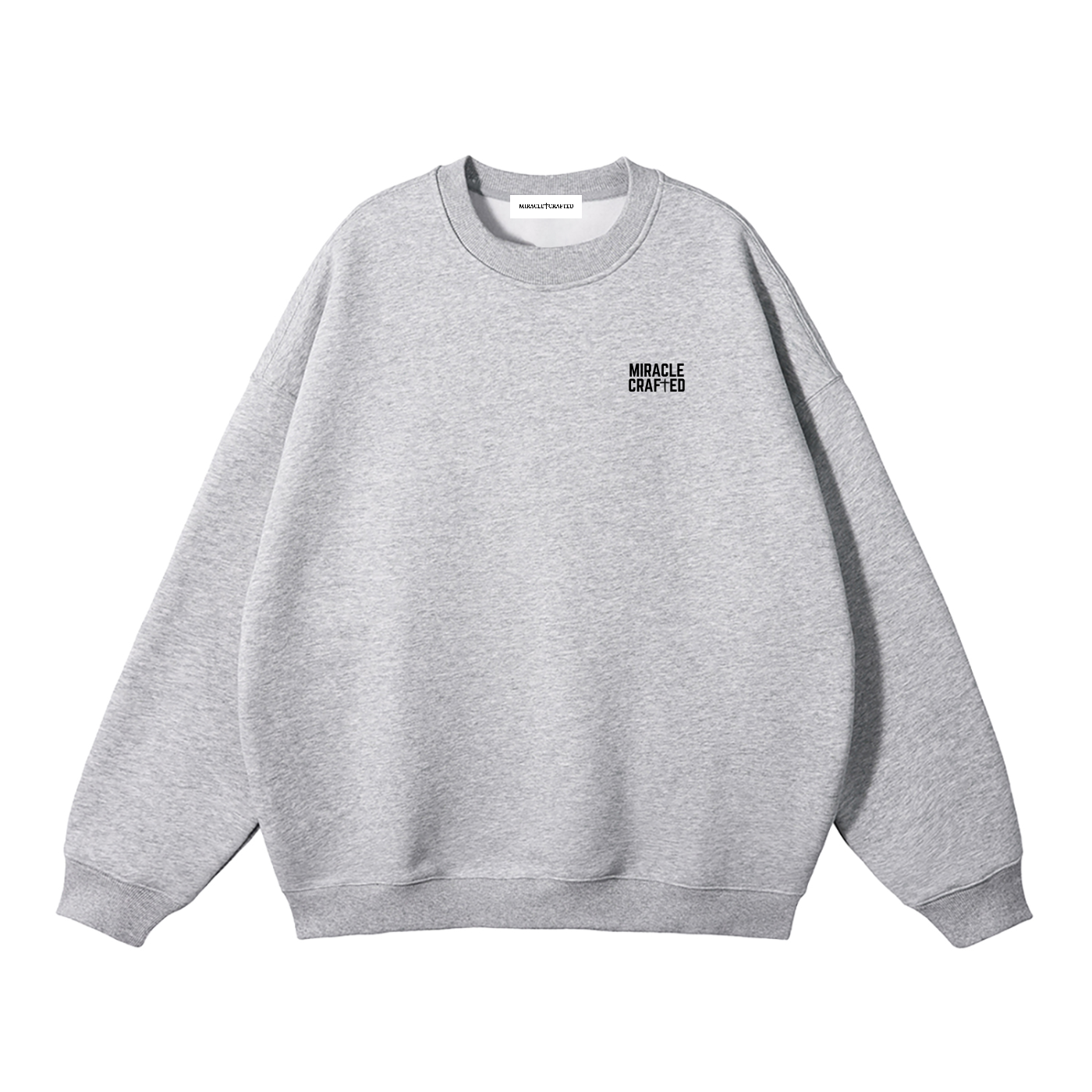 "With God" Signature Fleece Crewneck — Light
