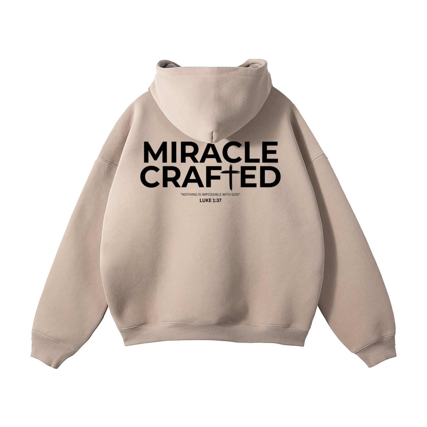 "Crafted Cross" Signature Fleece Hoodie — Light