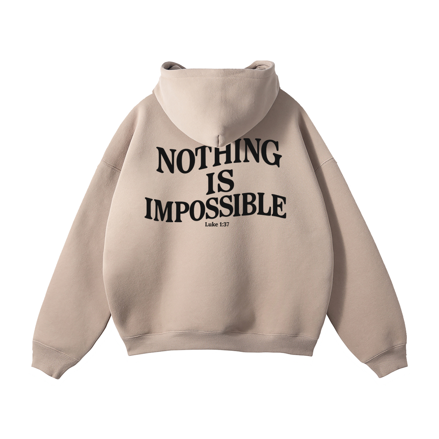 "With God" Signature Fleece Hoodie — Light