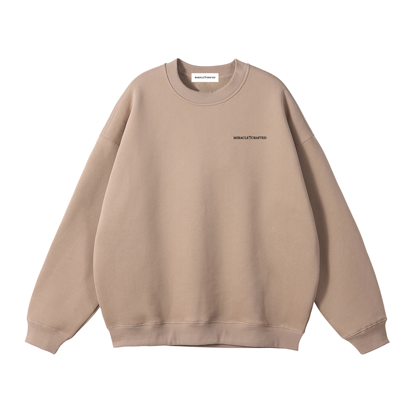 "Crafted Cross" Signature Fleece Crewneck — Light