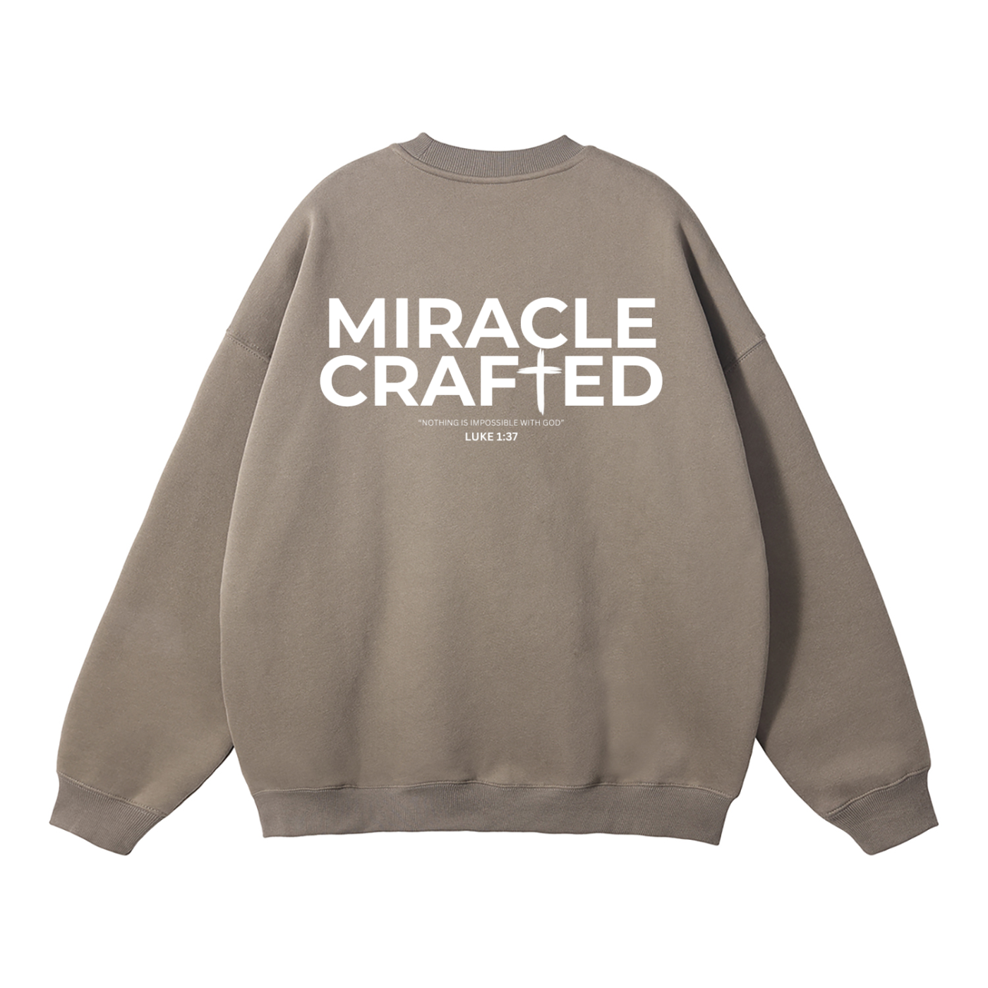 "Crafted Cross" Signature Fleece Crewneck — Dark