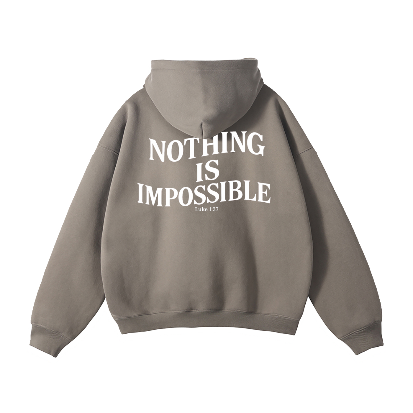 "With God" Signature Fleece Hoodie — Dark