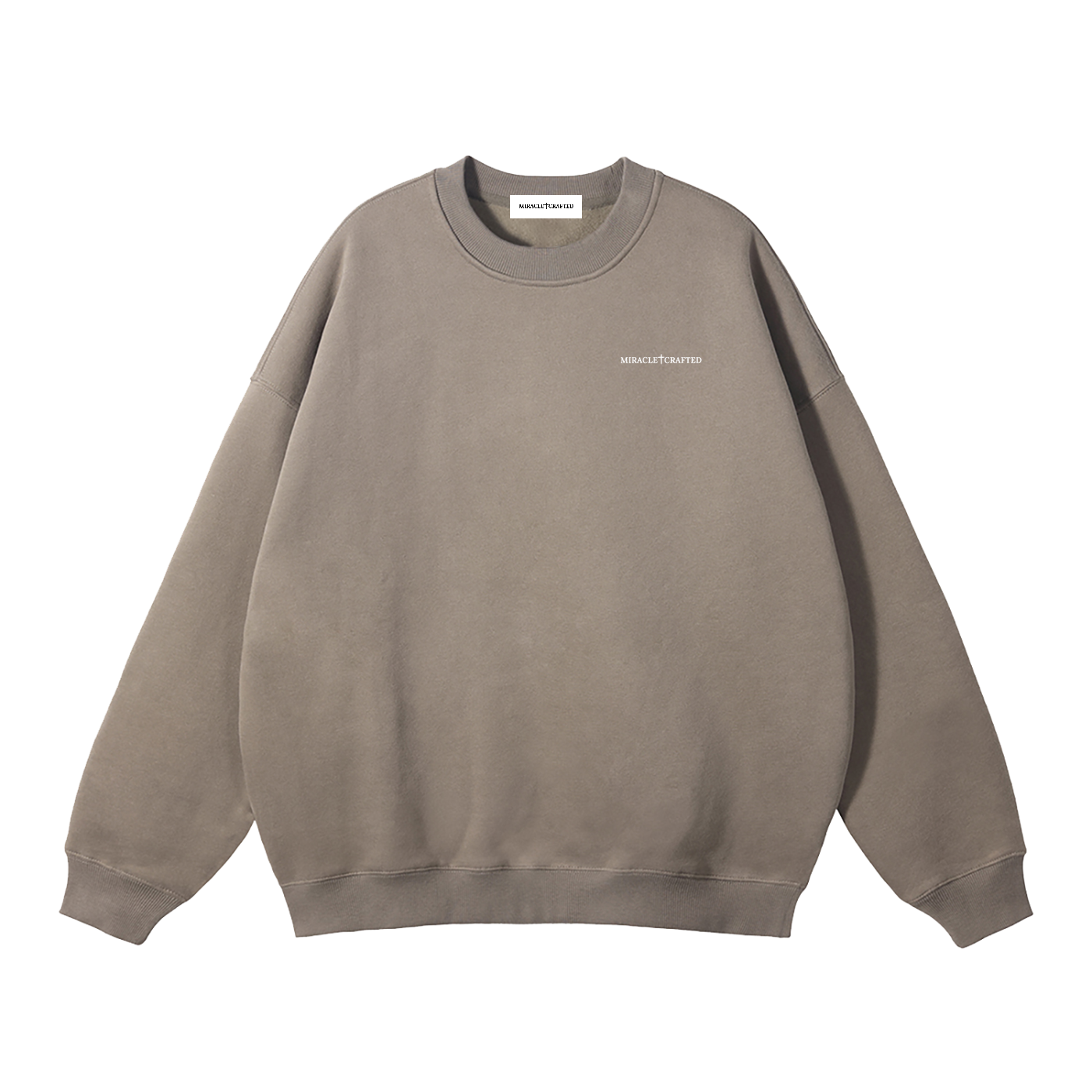 "Crafted Cross" Signature Fleece Crewneck — Dark