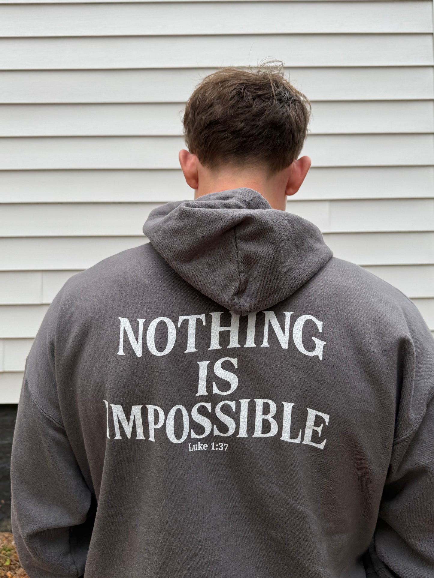 Miracle Crafted Hoodie - Luke 1:37 "Nothing Is Impossible"