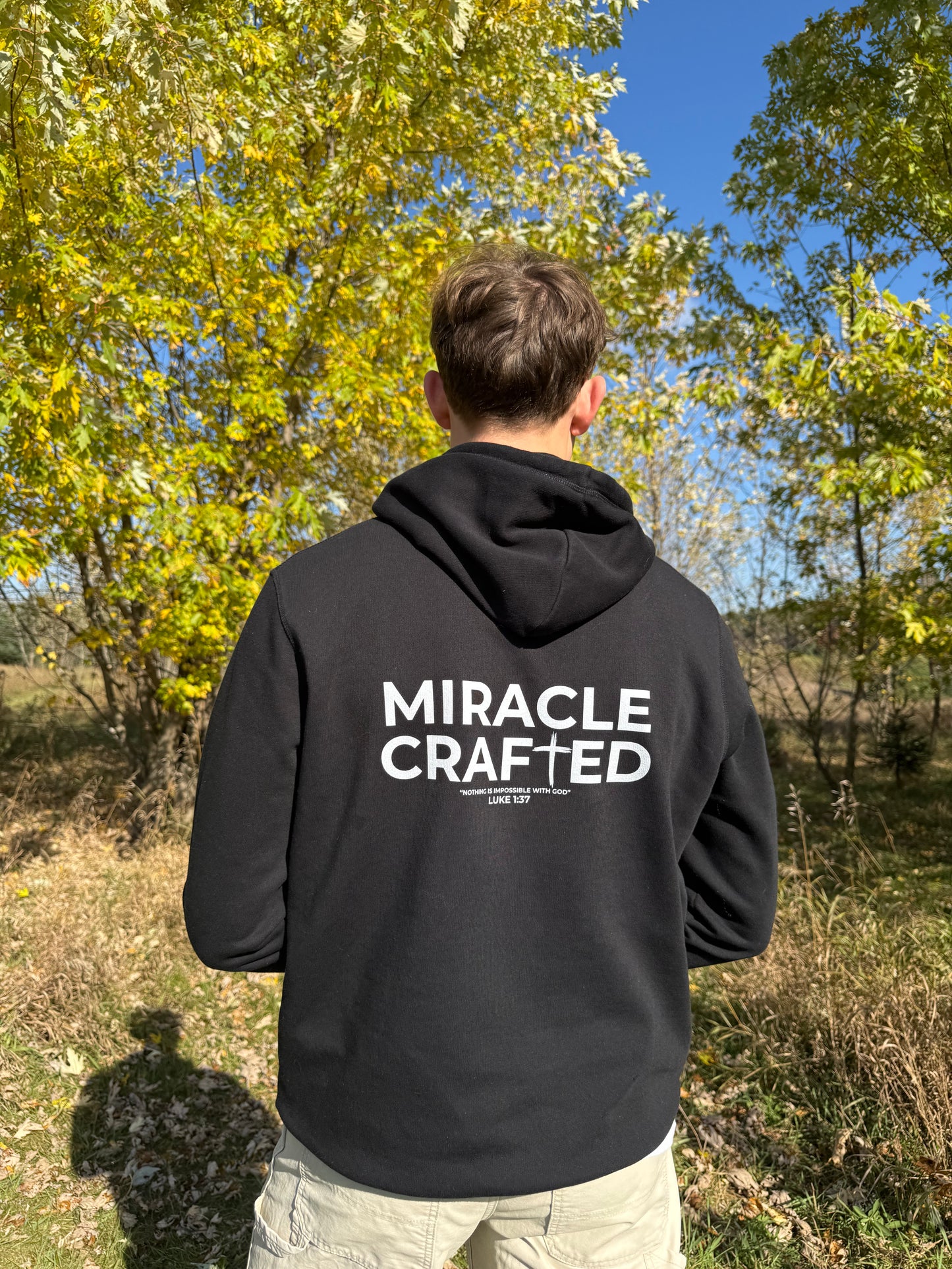 "Crafted Cross" Signature Fleece Hoodie — Dark