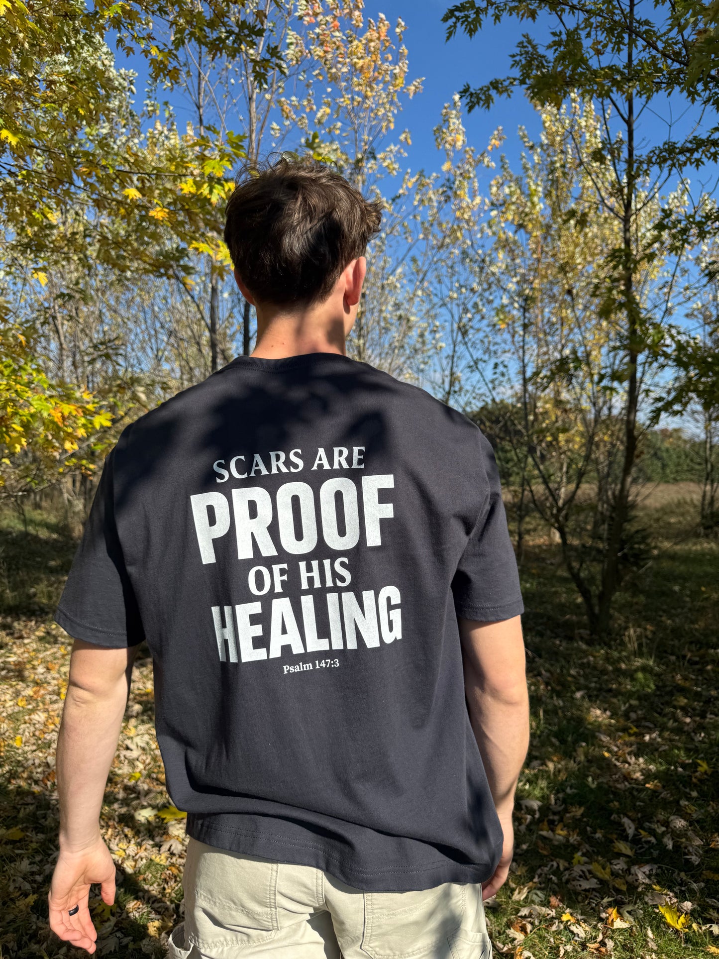 Miracle Crafted Tee - Scars Are Proof Of His Healing