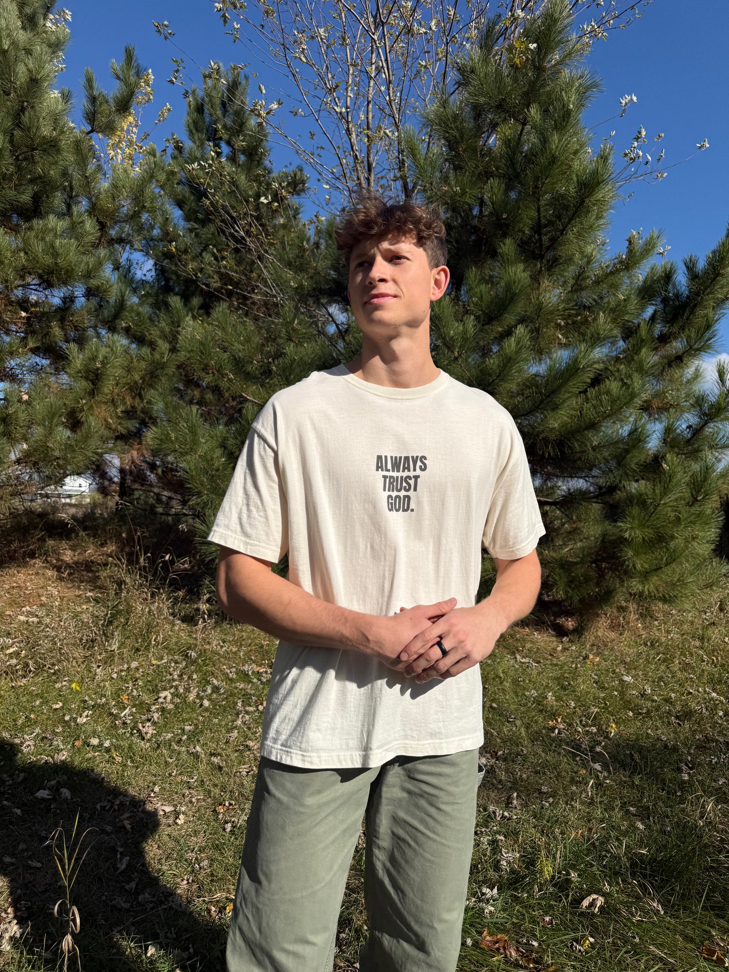 Miracle Crafted Oversized Tee - Always Trust God