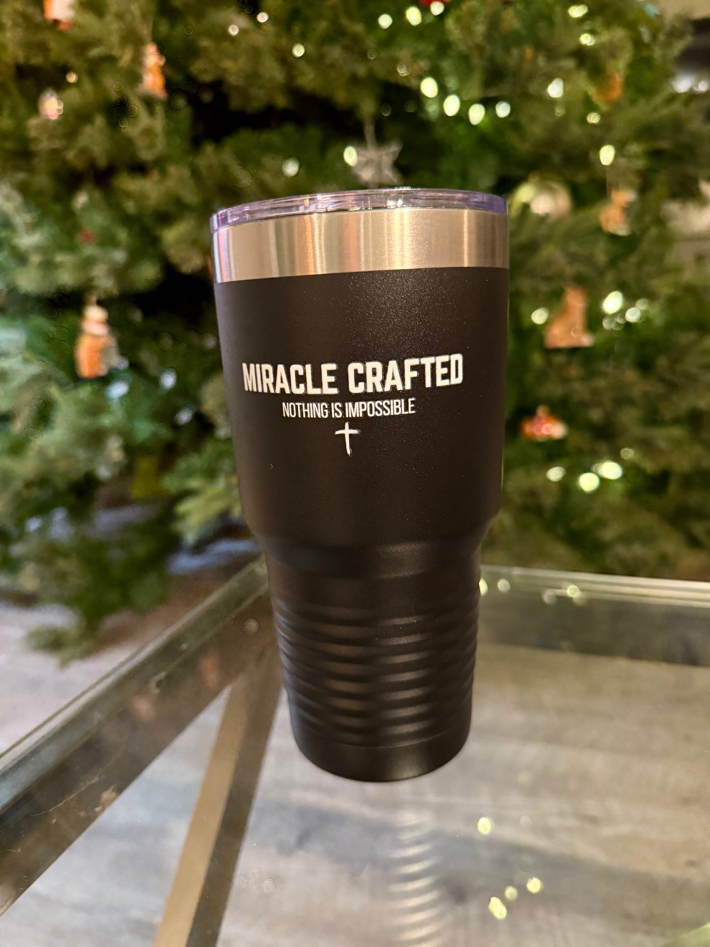 Crafted Cups - Black Tumbler (30oz)