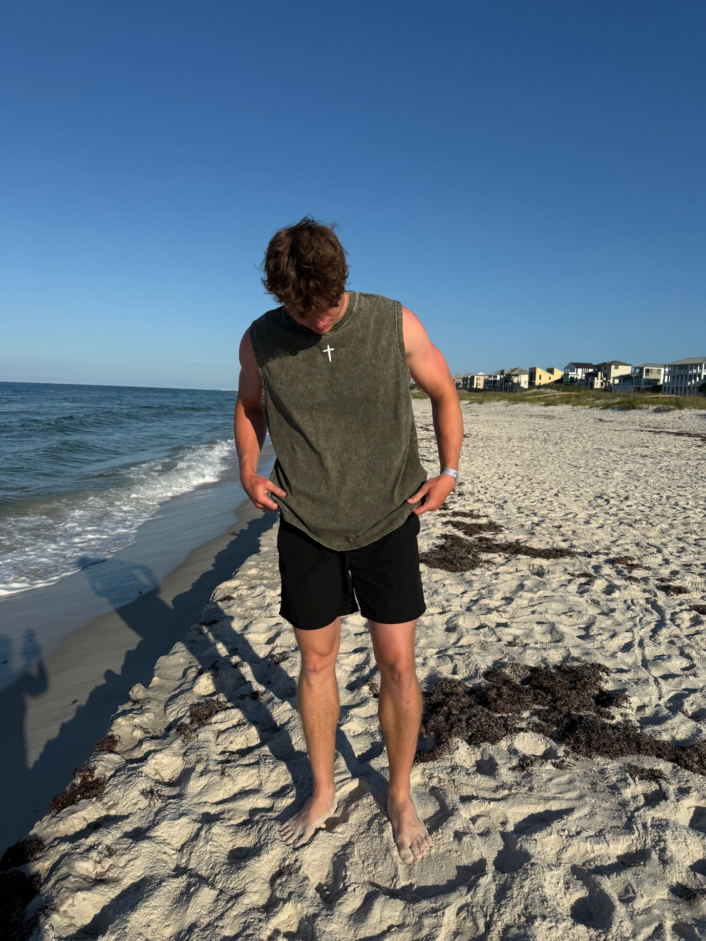 "The Foundation" Snow-Washed Tank Top