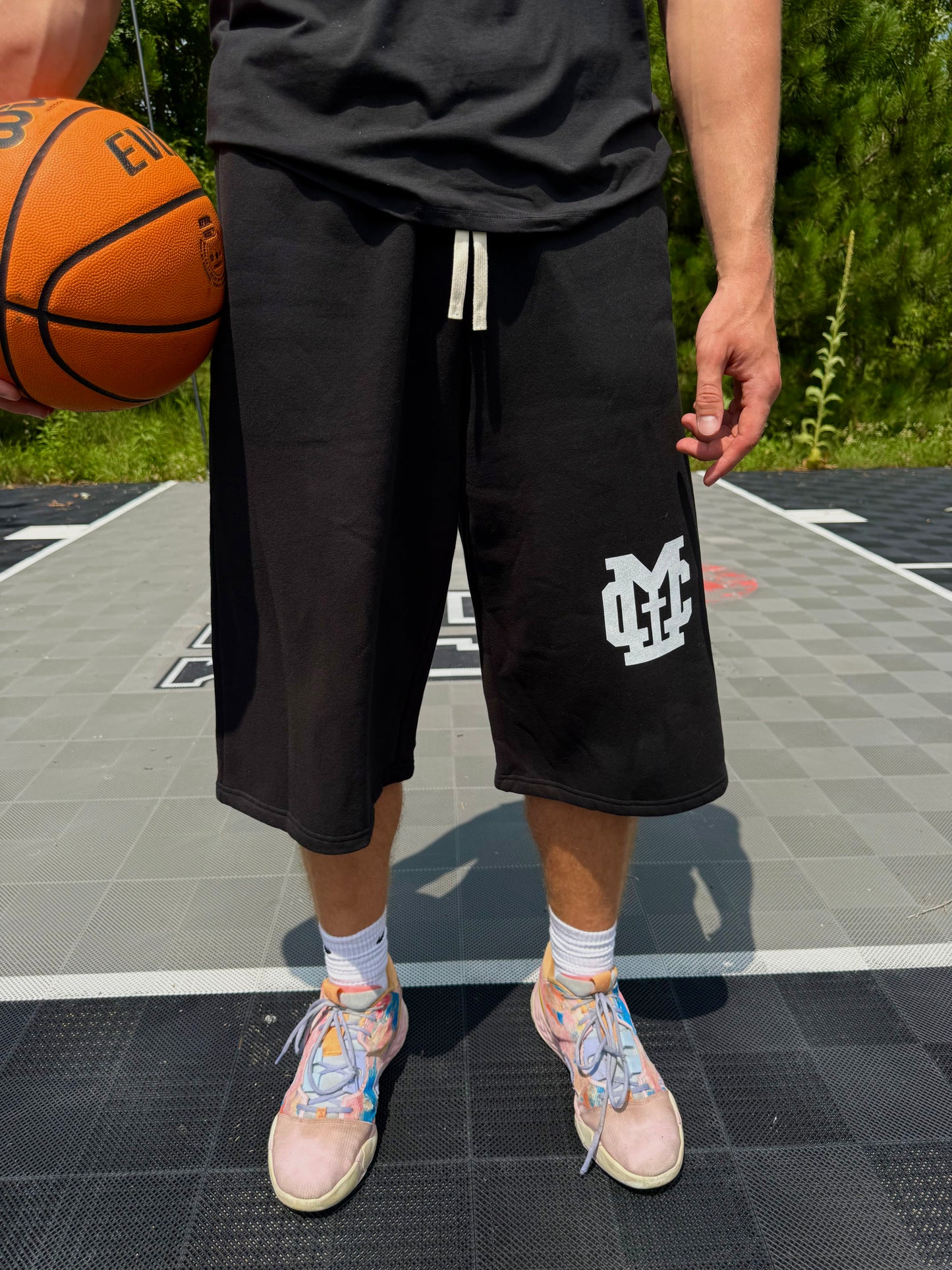 "REBUILT" Three-quarter Sweatpants