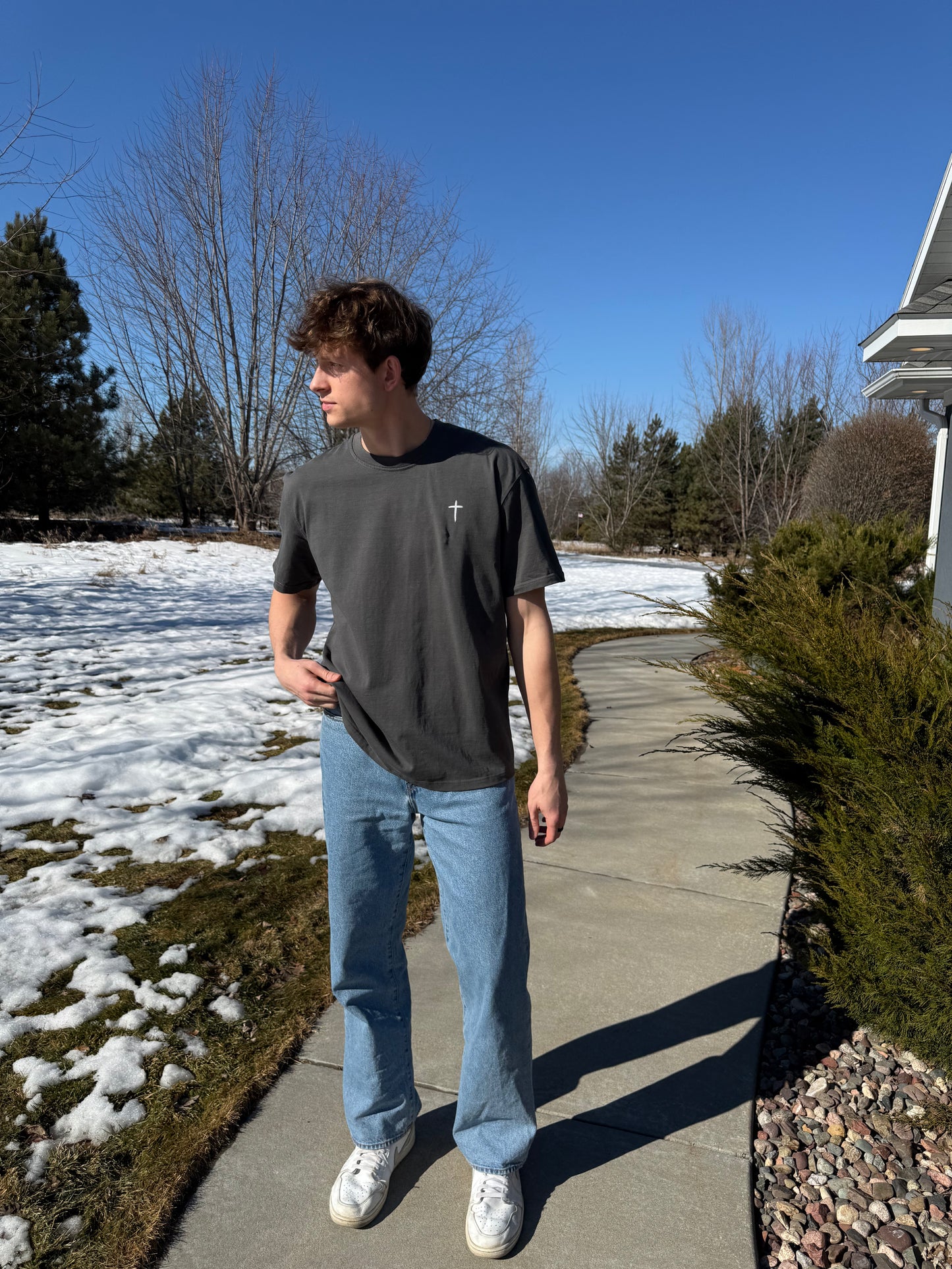 "Miracle Crafted" Oversized Heavyweight Tee — Dark