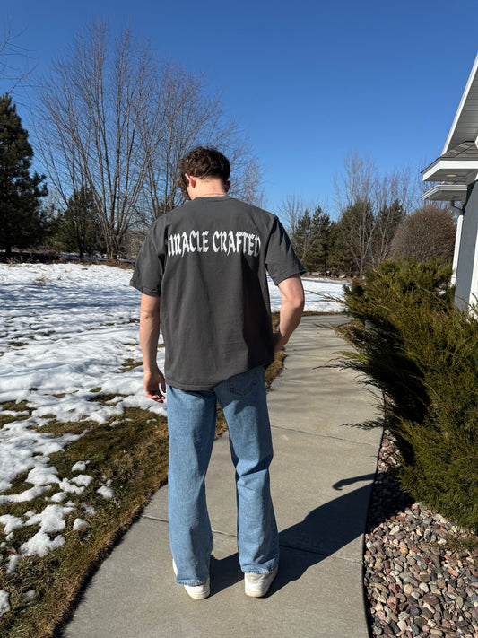 "Miracle Crafted" Oversized Heavyweight Tee — Dark