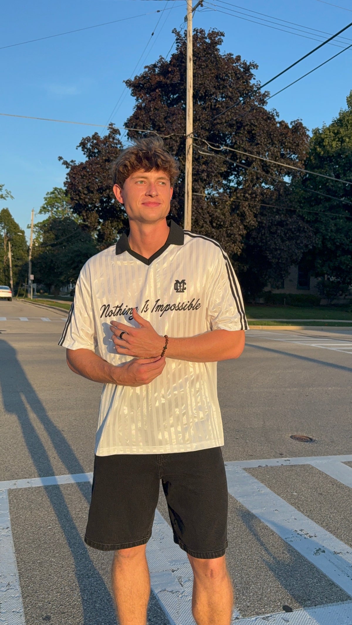 "The Miracle" Striped Jersey — Light