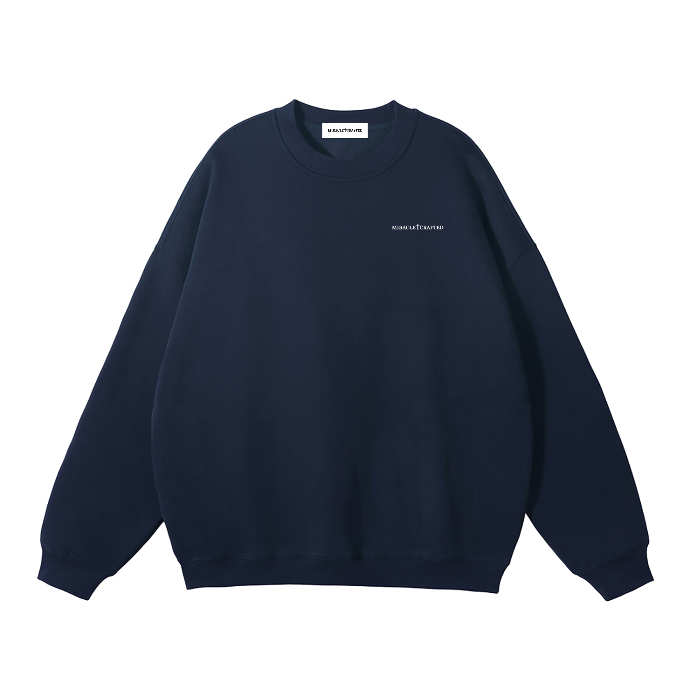 "Crafted Cross" Signature Fleece Crewneck — Dark