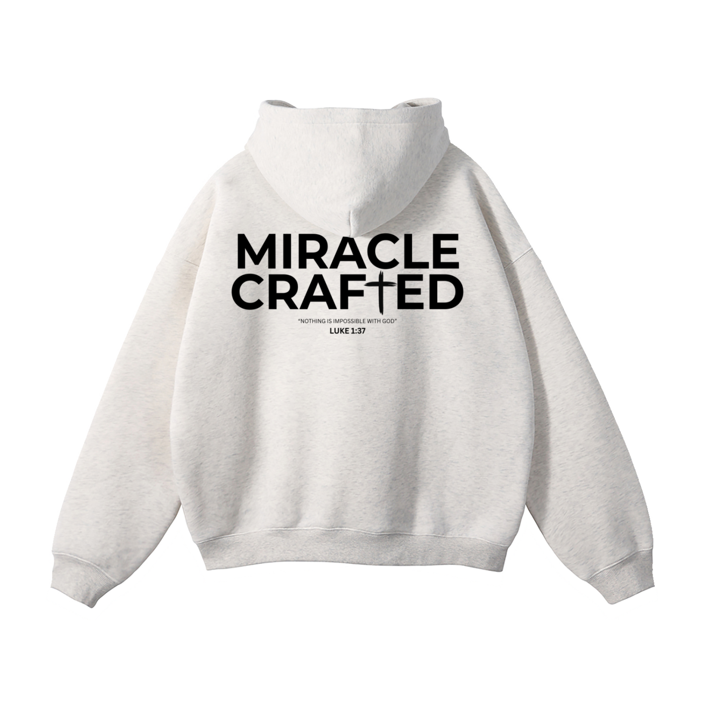 "Crafted Cross" Signature Fleece Hoodie — Light