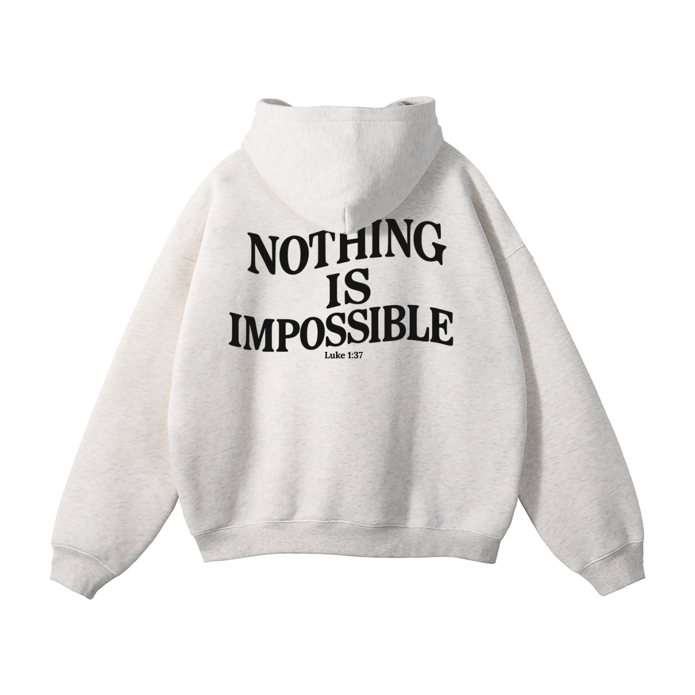 "With God" Signature Fleece Hoodie — Light