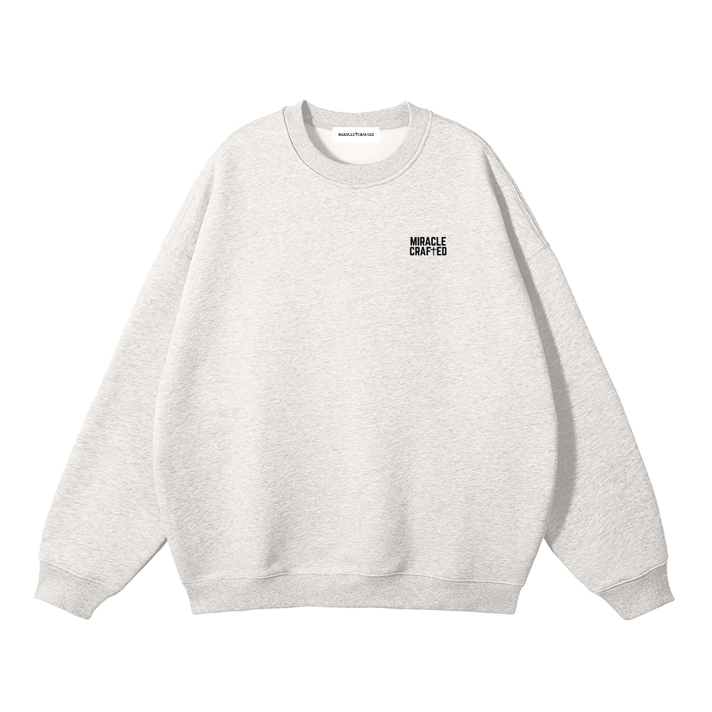 "With God" Signature Fleece Crewneck — Light