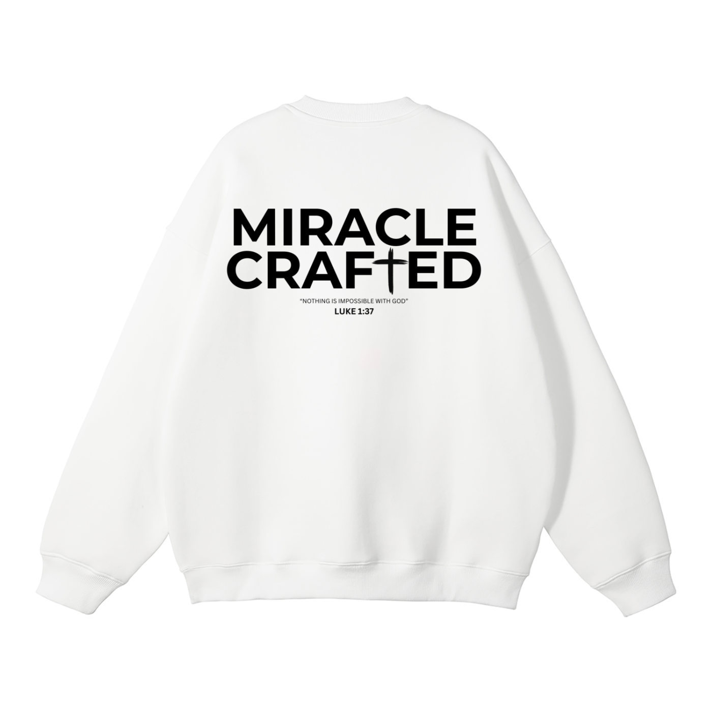 "Crafted Cross" Signature Fleece Crewneck — Light