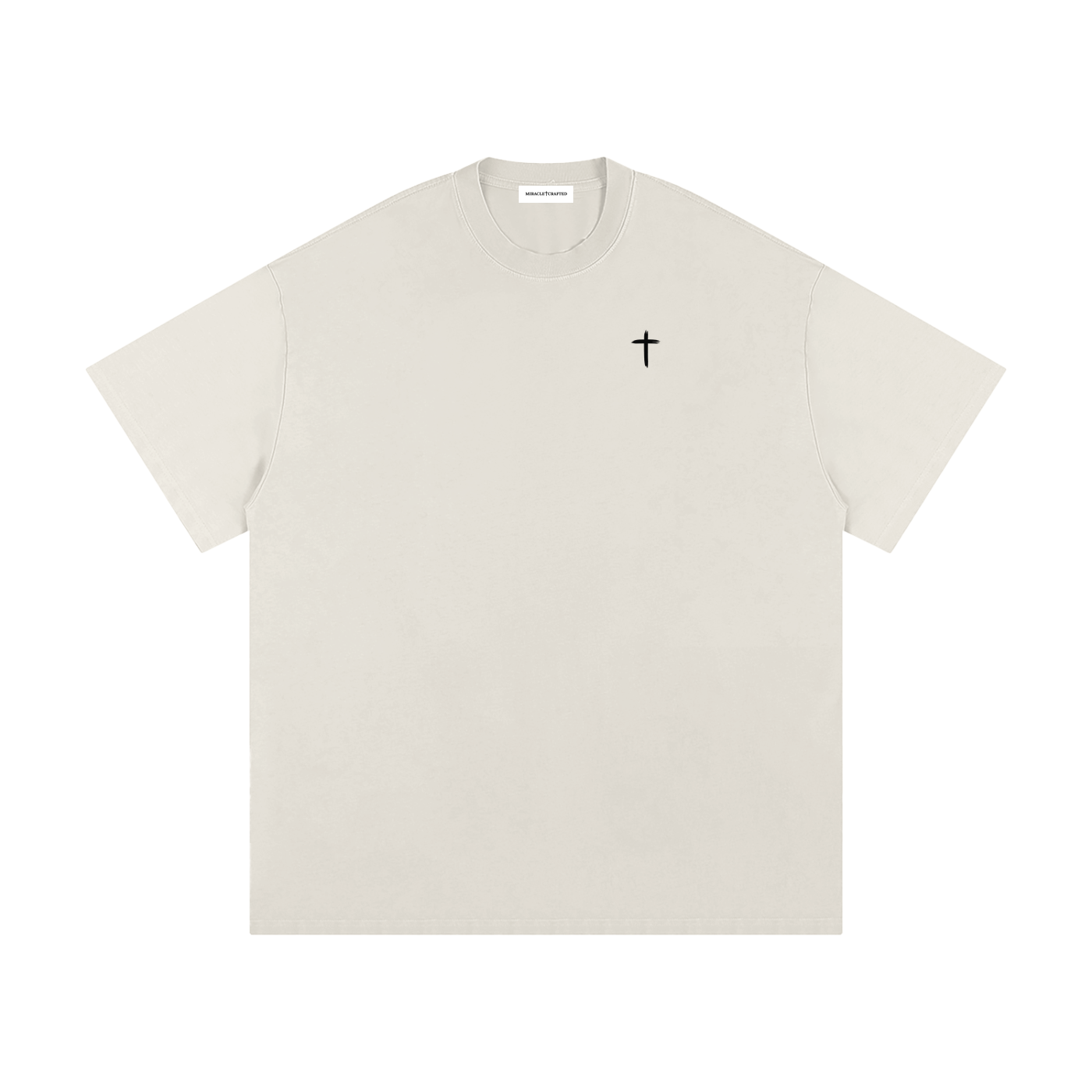 "Miracle Crafted" Oversized Heavyweight Tee — Light