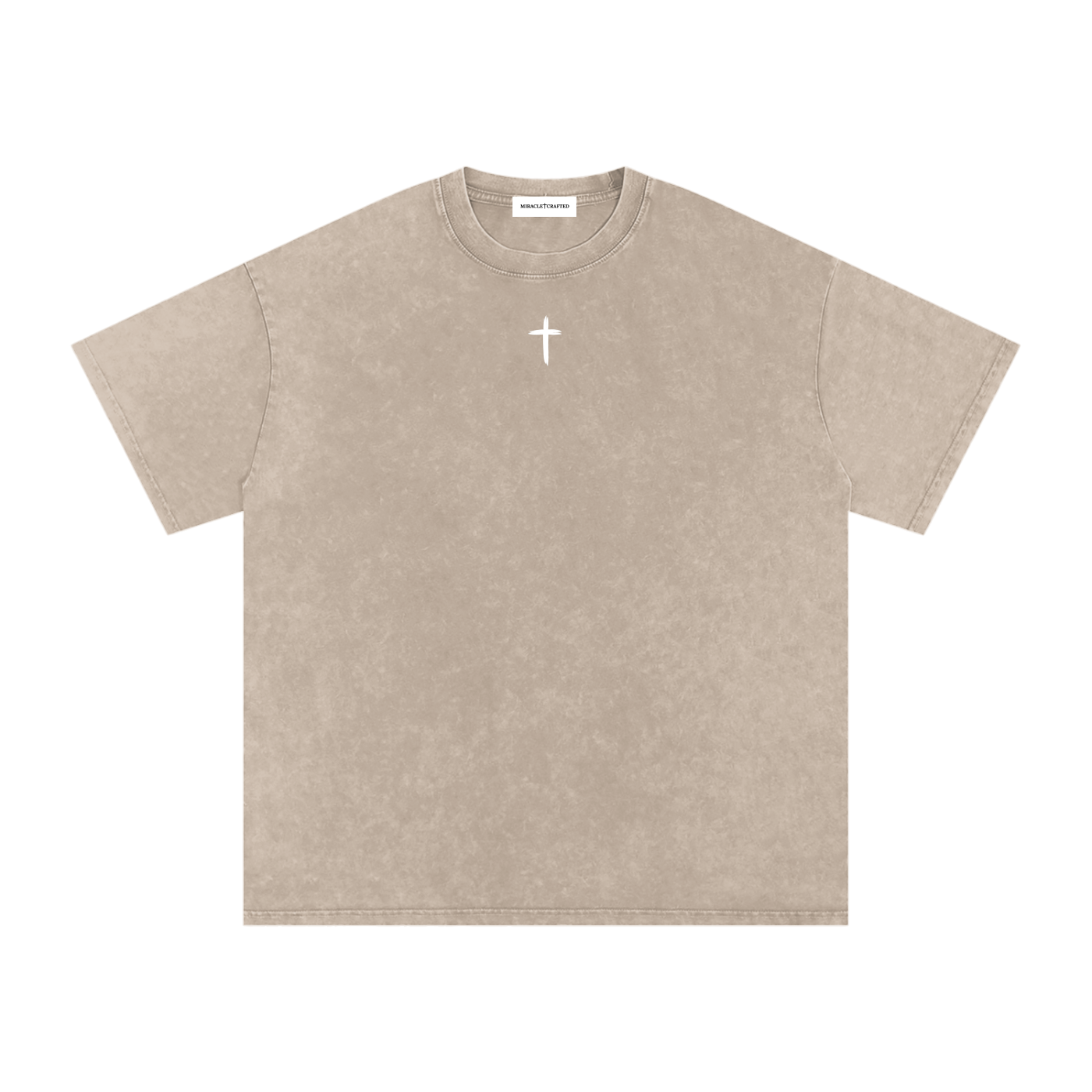 "The Foundation" Snow-Washed Oversized Tee