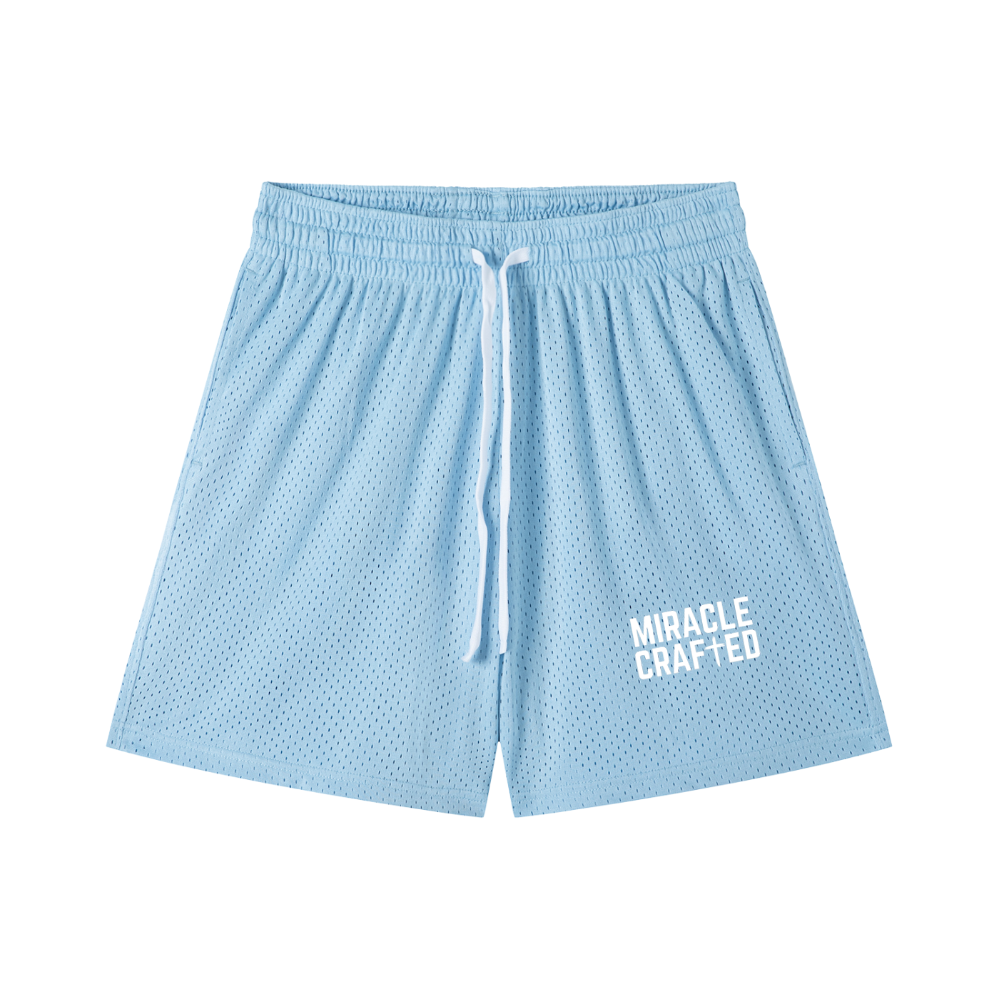 "Vertical Mark" Mesh Shorts