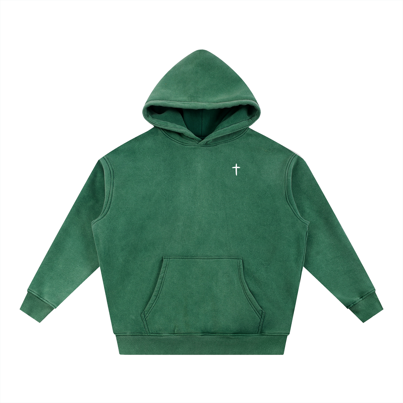 "All For Him" Snow-Washed Signature Fit Hoodie — Dark