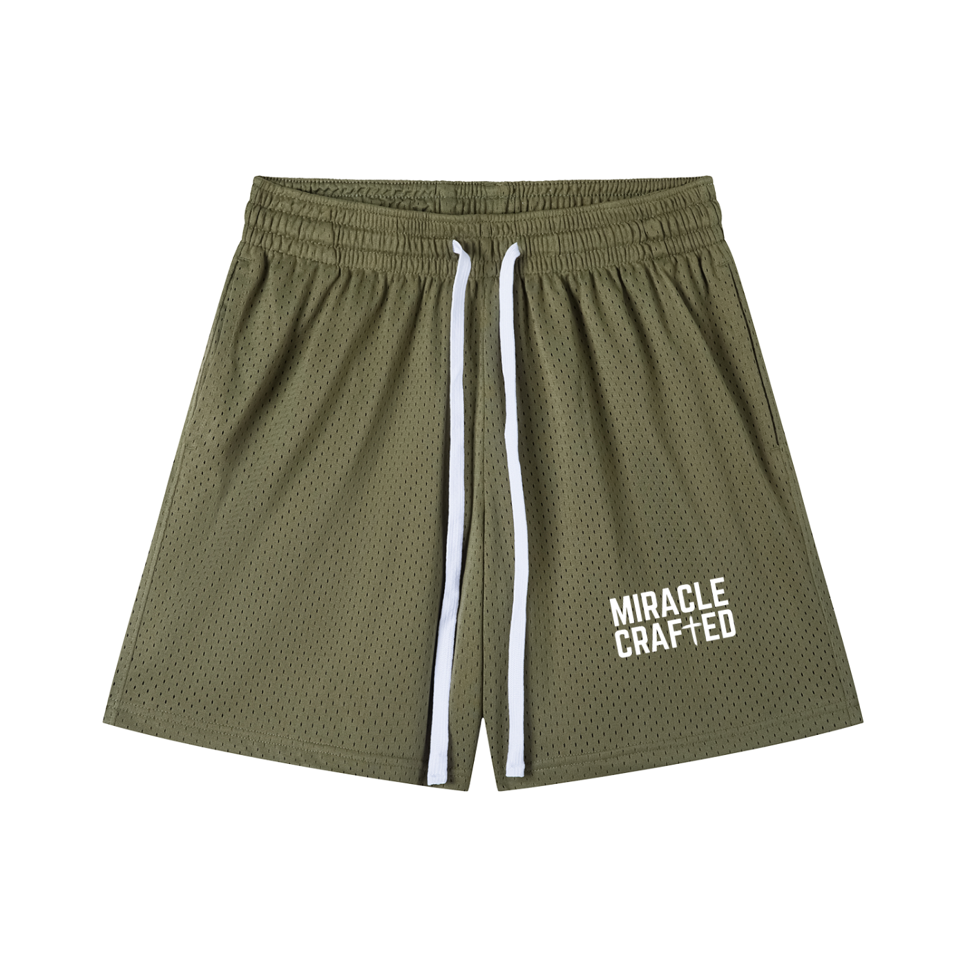 "Vertical Mark" Mesh Shorts